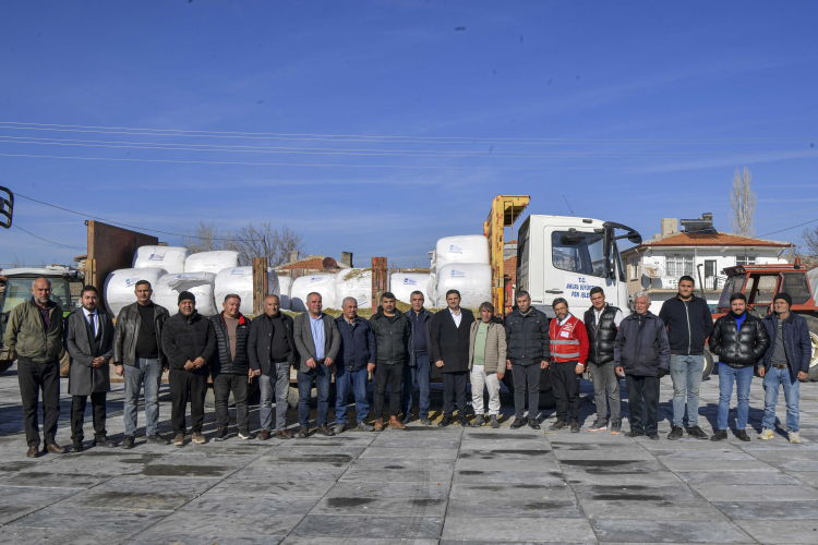 Ankara’da hayvan yetiştiricilerine silaj desteği