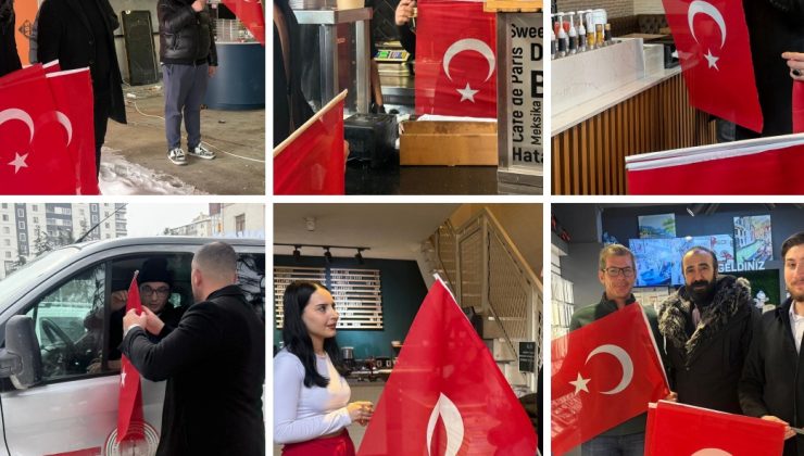 MHP TALAS’TAN ANLAMLI ETKİNLİK: TALAS’IN DÖRT BİR YANI AL BAYRAKLA DONATILDI!