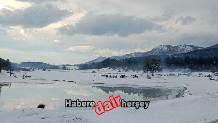 Bilecik’te Kar Manzarasıyla Kartpostallık Görüntüler