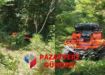 Pazaryeri’nde ATV dere yatağına devrildi: 3 yaralı